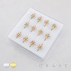 CELESTIAL MULTI CZ STARBURST POLISH 316L SURGICAL STEEL NOSE HOOP RING BOX CELESTIAL MULTI CZ STARBURST POLISH 316L SURGICAL STEEL NOSE HOOP RING BOX